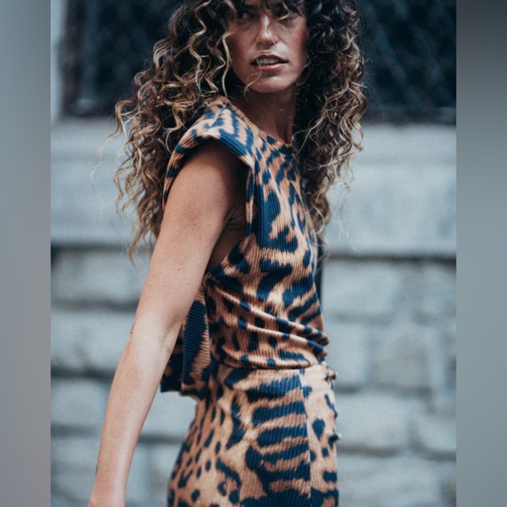 Leopard Print Skirt